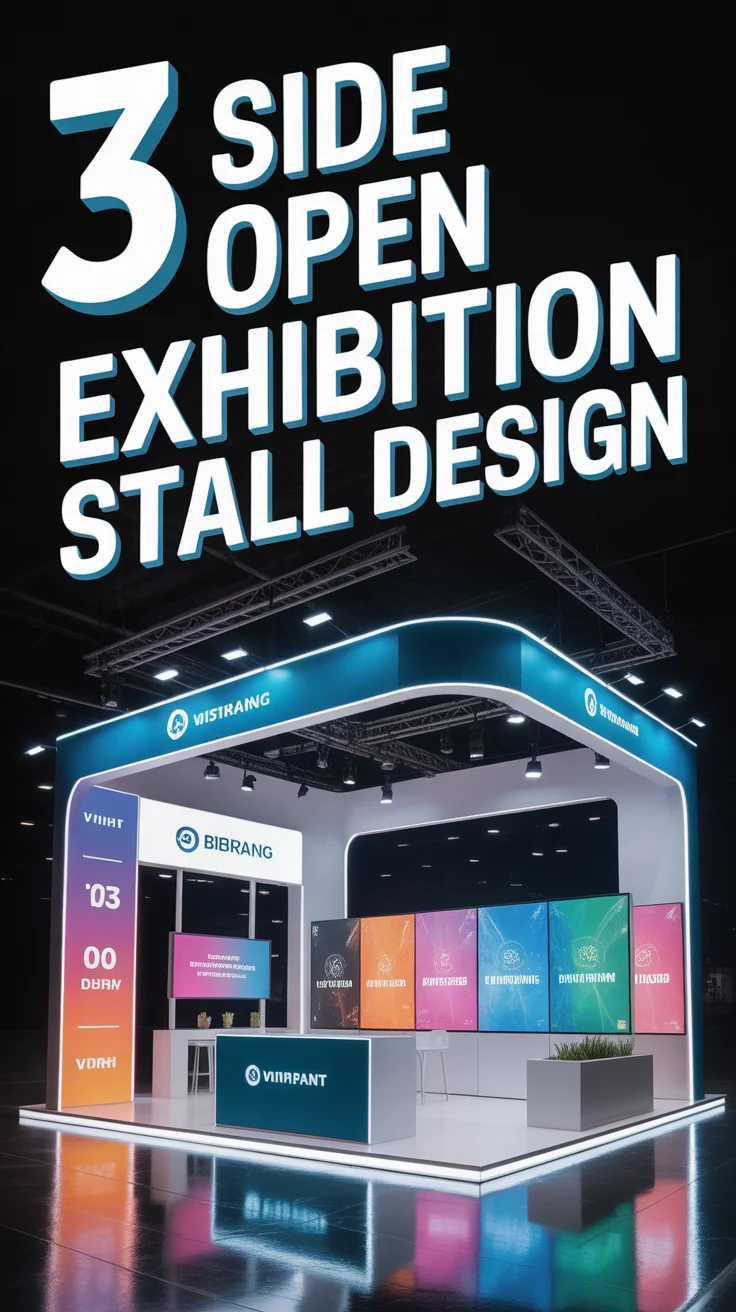 ✨ 3 Side Open Exhibition Stall Design