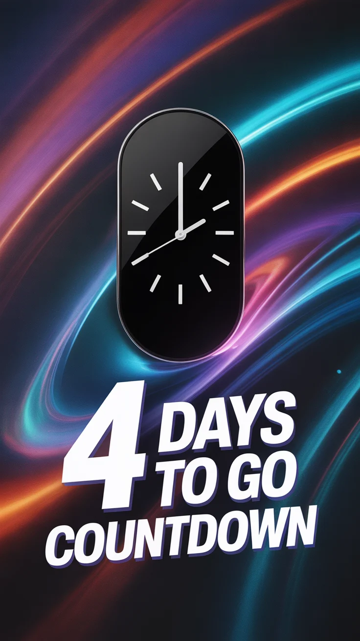 ⏰ 4 Days To Go Countdown