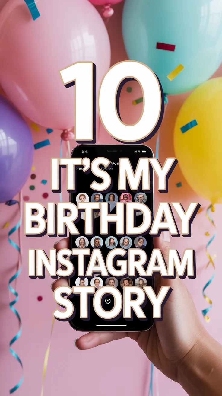 🎂 10 It’s My Birthday Instagram Story