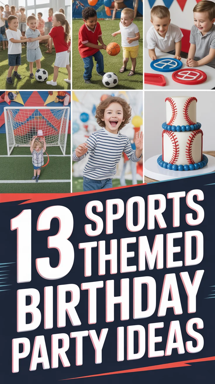 🏈 13 Sports Themed Birthday Party Ideas