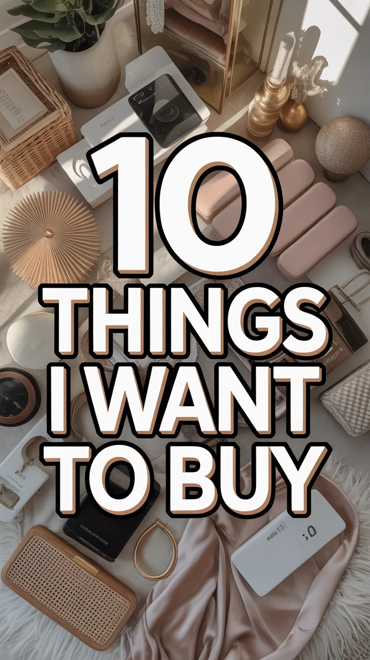 🛍️ 10 Things I Want To Buy