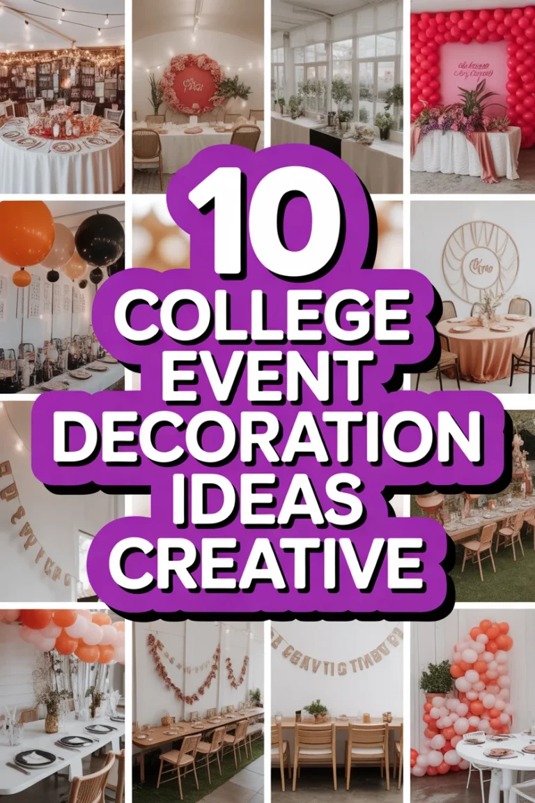 🎨 10 College Event Decoration Ideas Creative