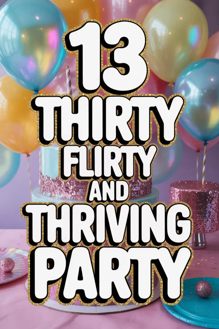 🎉 13 Thirty Flirty And Thriving Party