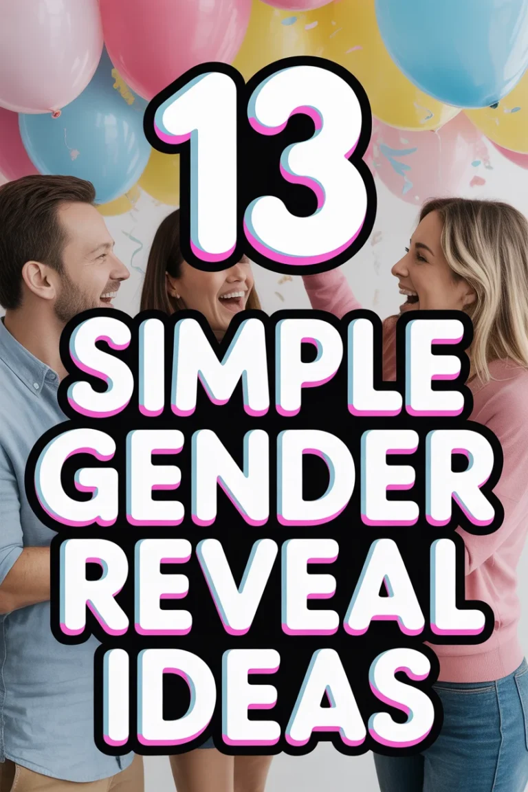 👶 13 Simple Gender Reveal Ideas