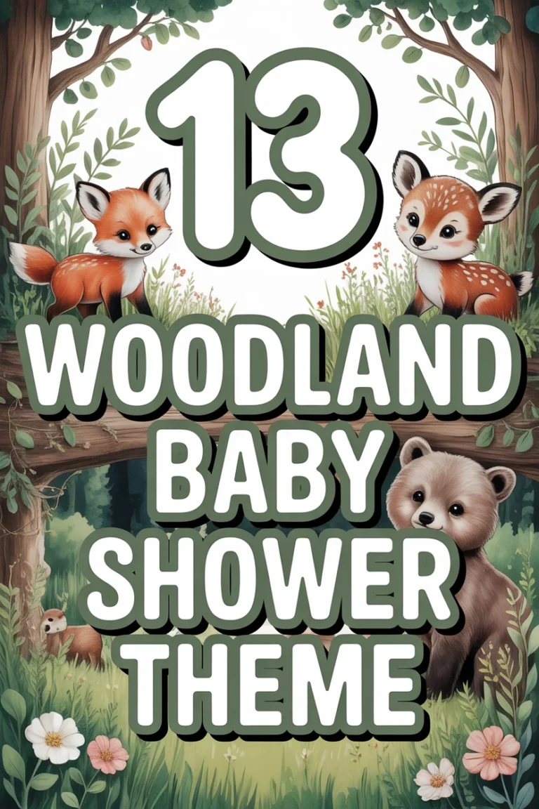 🦊 13 Woodland Baby Shower Theme